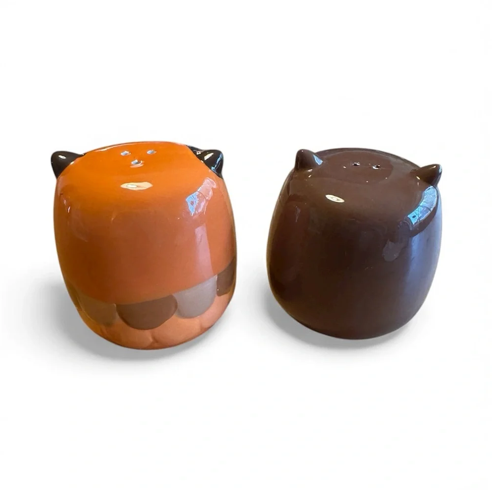 Retro-Style Owl Salt & Pepper Set, Ceramic - Picture 2 of 5